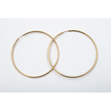 Kolczyki | Koła | Żółte złoto | Próba 585