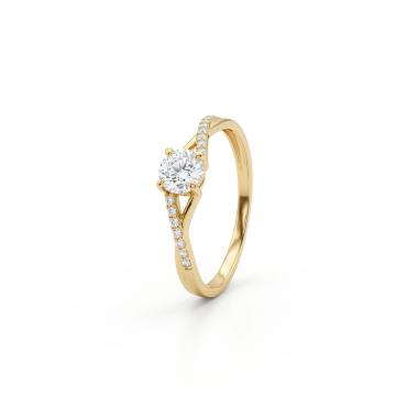 Pierścionek | Diamenty | Próba 585