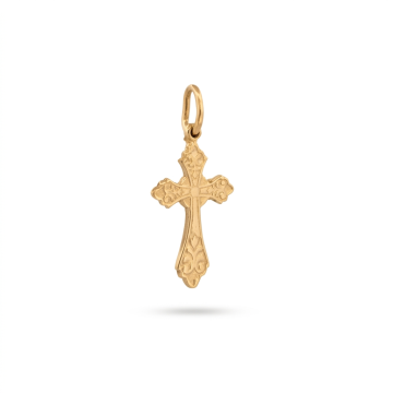 Przywieszka | Krzyżyk zdobiony | Złoto | Próba 585